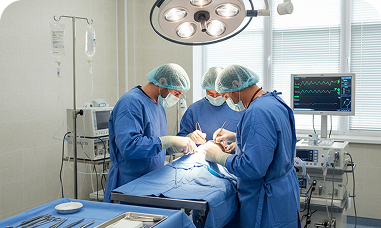dier in operatiekamer