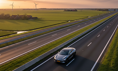 auto op snelweg